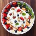 Fruit, Nut, and Honey Yogurt Bowl