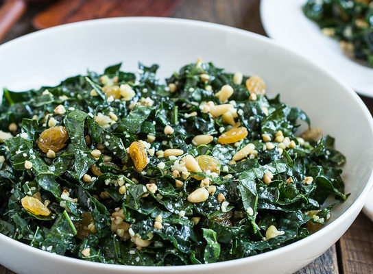 Kale Salad with Toasted Buckwheat and Parmesan | Gather & Dine