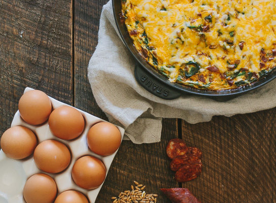 Barley Chorizo Skillet Pie | Gather & Dine