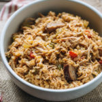 One- Pot Chicken and Sausage Jambalaya {with Brown Rice} | Gather & Dine