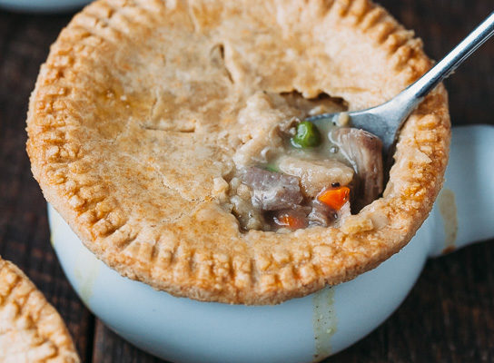 Turkey Pot Pie {with a Cheddar Crust} | Gather & Dine