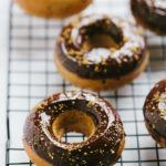 Pistachio Almond Baked Donuts | Gather & Dine