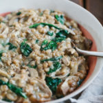 Wild Mushroom Farro Risotto | Gather & Dine