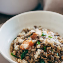 Winter Lentil Rice Casserole | Gather & Dine