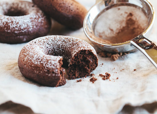 Chocolate Amaretto Baked Donuts | Gather & Dine