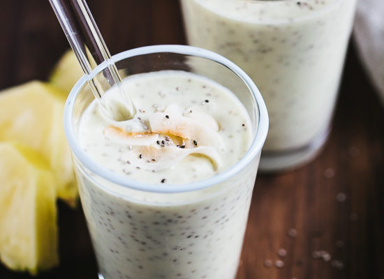 Pineapple Coconut Chia Shake | Gather & Dine