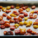 Roasted Tomatoes and Greens with Shallot Vinaigrette