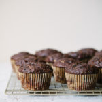 Chocolate Zucchini Coconut Oil Muffins