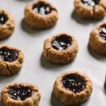Cherry Hazelnut Thumbprint Cookies