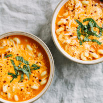 Creamy Tomato Basil Pasta Soup