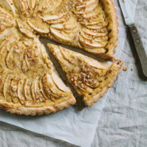 Apple Calvados Custard Tart