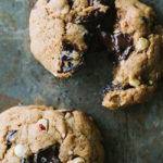 Chocolate Chunk Spelt Cookies with Hazelnuts and Cherries