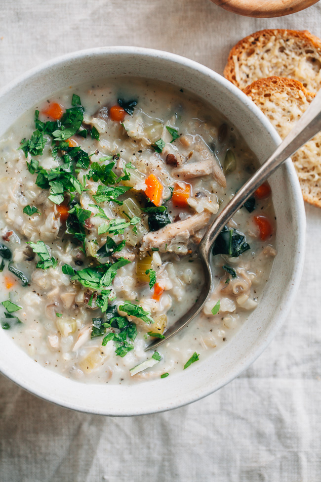 Slow Cooker Turkey Soup