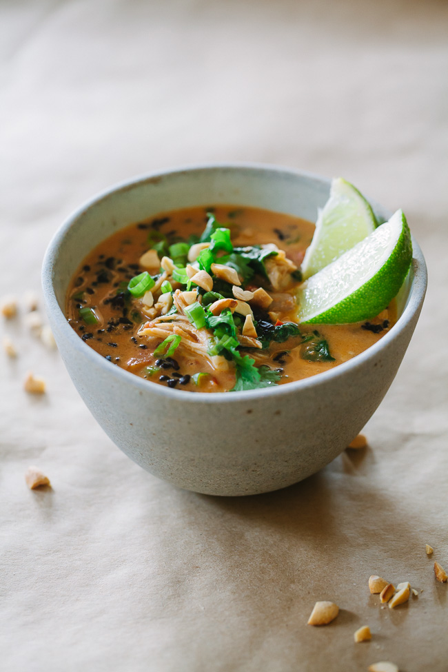 Thai Chicken Forbidden Rice Soup