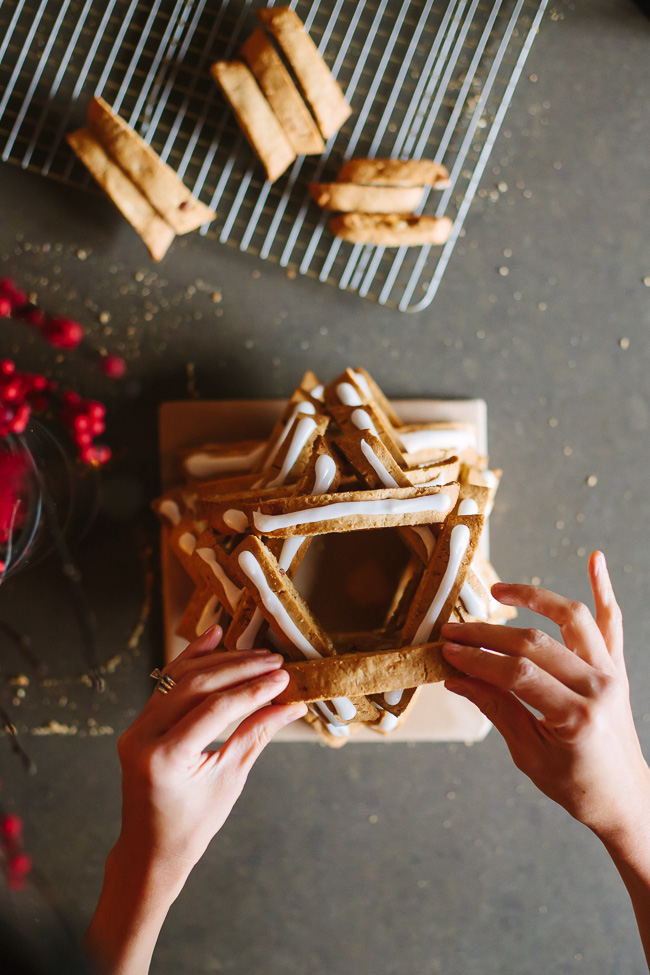 Almond Biscotti Christmas Tree