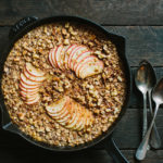 Apple Raisin Walnut Baked Oatmeal with Barley and Rye