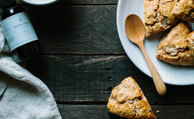 Chai Spice Scones with Dark Chocolate