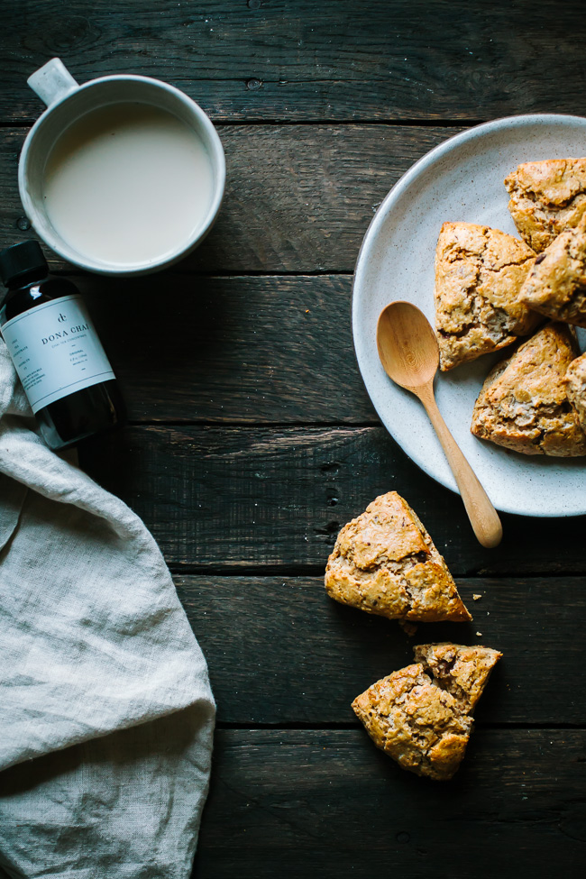 Chai Spice Scones with Dark Chocolate 