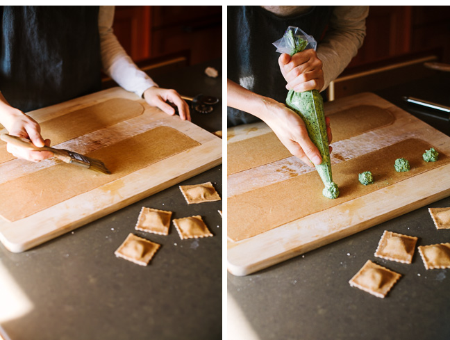 Kale Pesto Spelt Ravioli