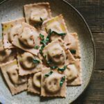 Kale Pesto Spelt Ravioli