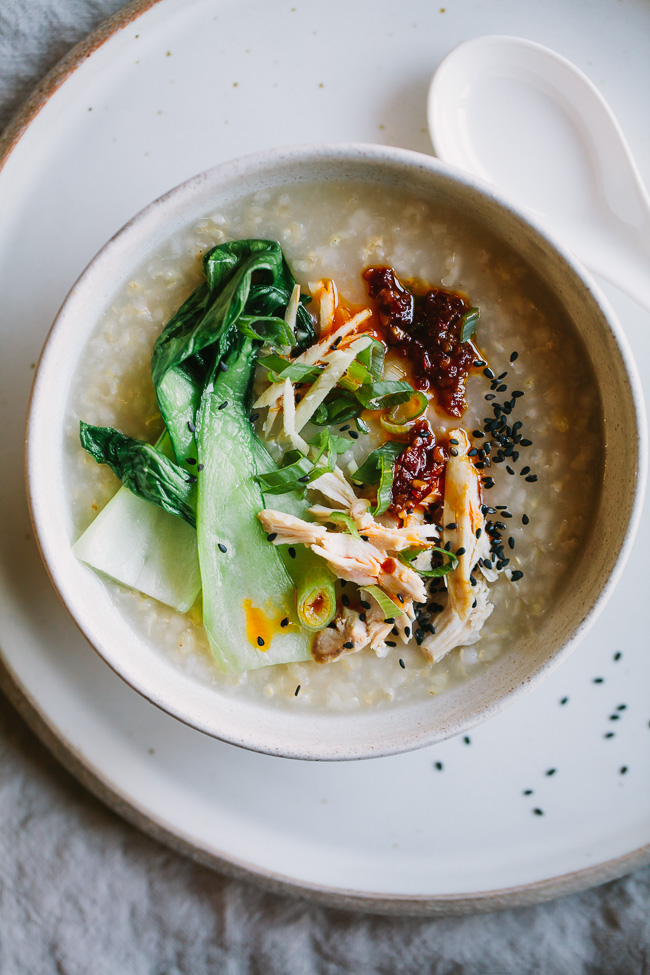 Ginger Chicken Brown Rice Congee