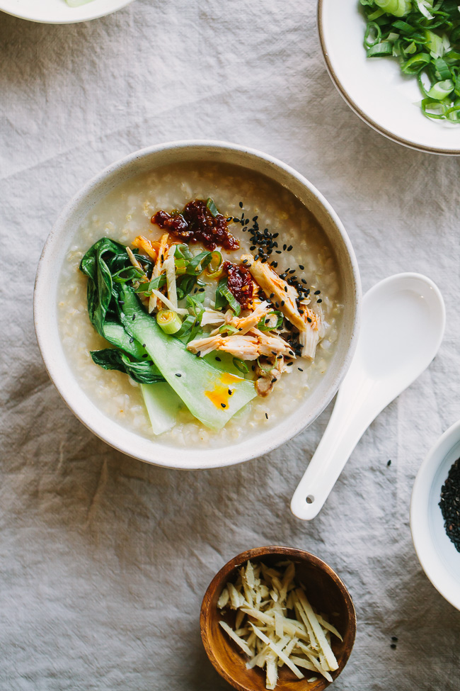Ginger Chicken Brown Rice Congee