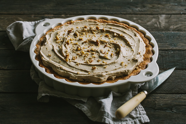 Walnut Torte with Coffee Coconut Cream