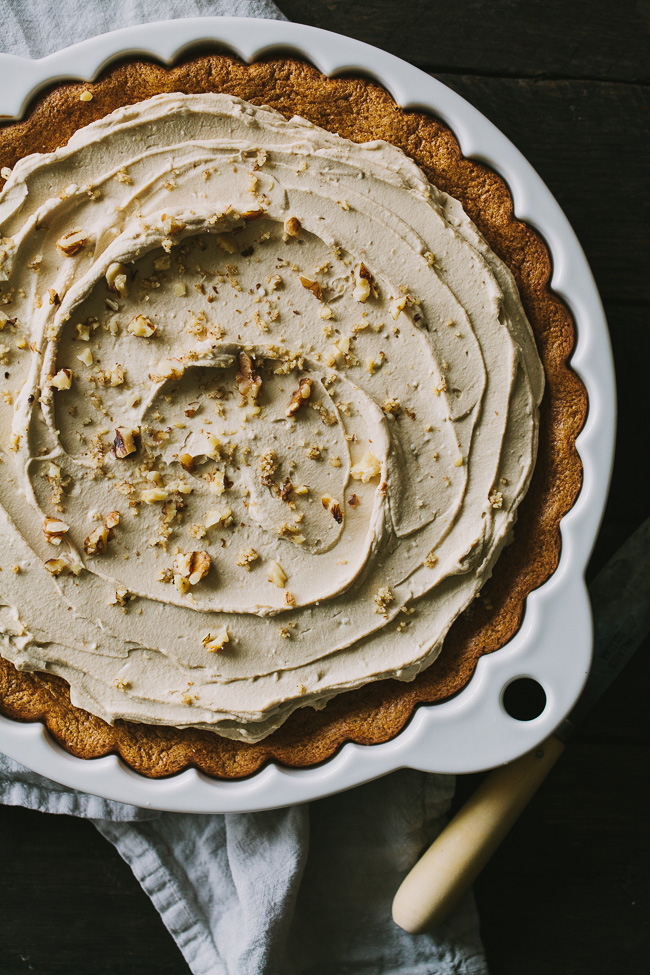 Walnut Torte with Coffee Coconut Cream