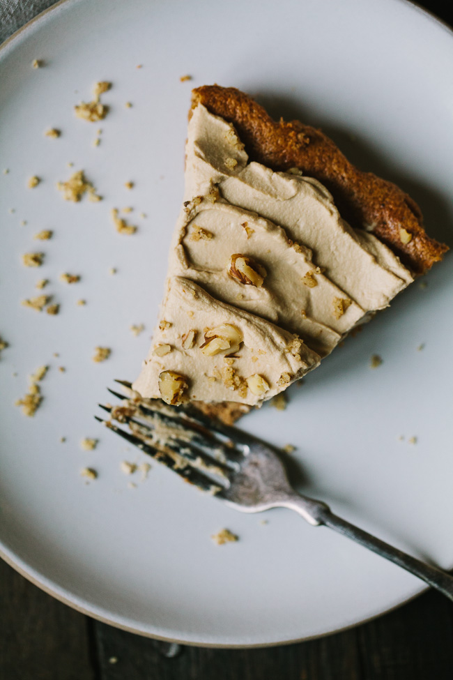 Walnut Torte with Coffee Coconut Cream