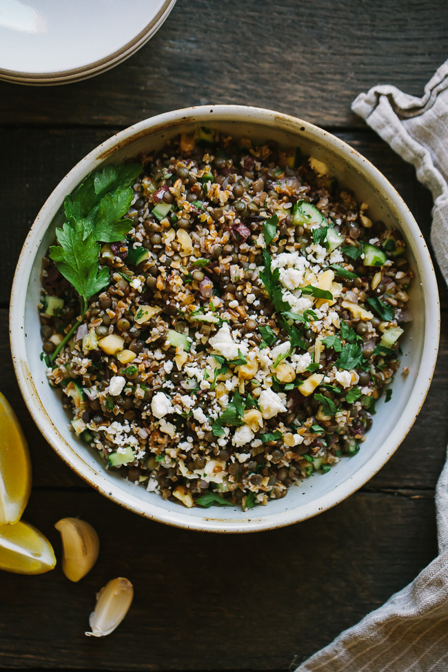 Lentil Bulgar Salad