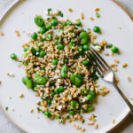 Farro Salad with Fava Beans and English Peas