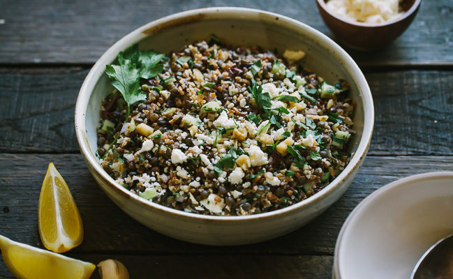 Lentil Bulgar Salad