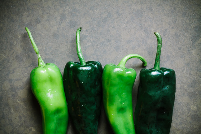 Roasted Green Chilis