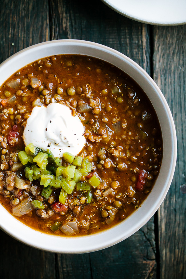 Lentil Quinoa Chili