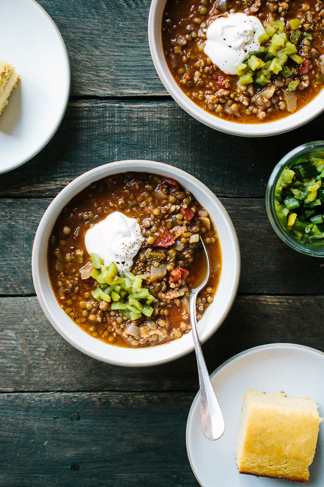 Lentil Quinoa Chili