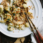 Pecorino Roasted Cauliflower with Farro and Crispy Pancetta