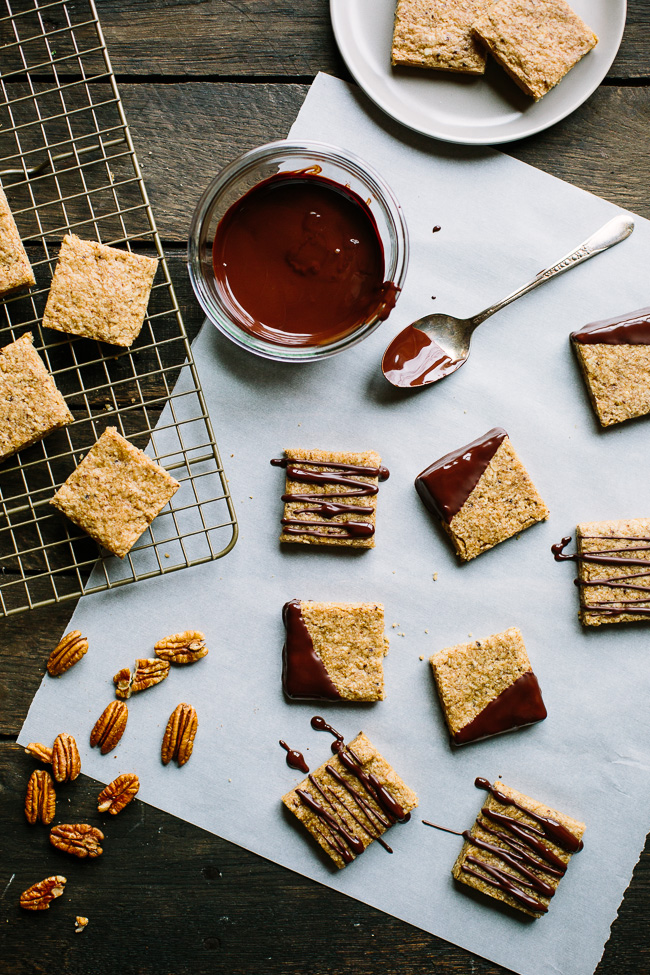 Coffee Pecan Oat Squares