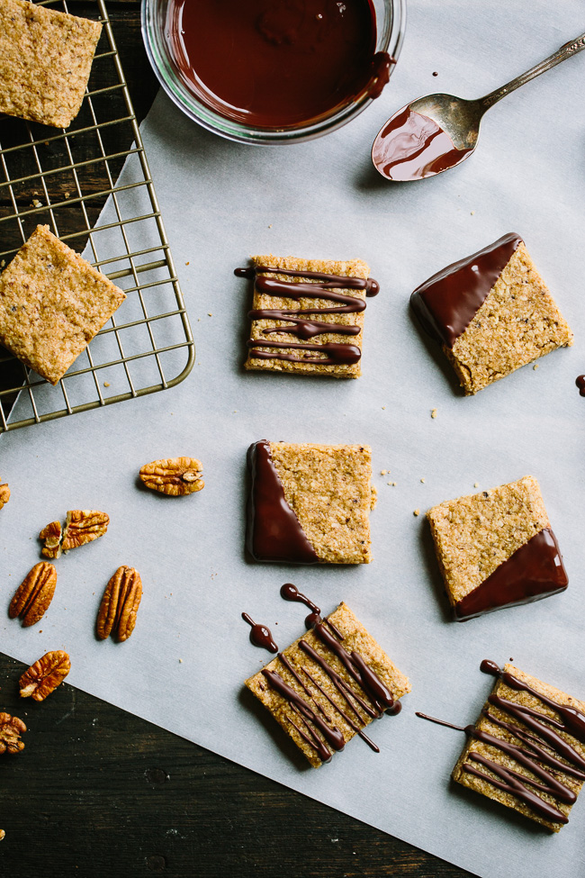 Coffee Pecan Oat Squares