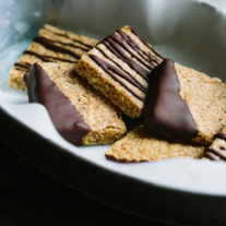 Coffee Pecan Oat Squares