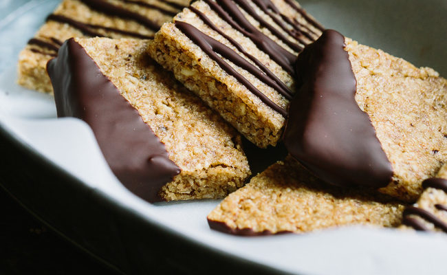 Coffee Pecan Oat Squares