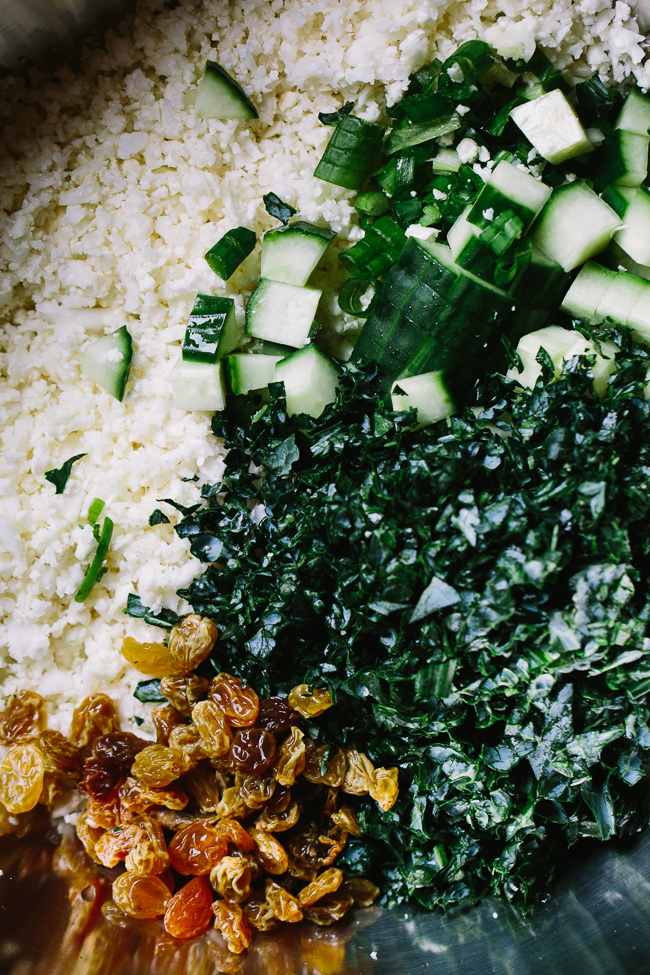 Kale Cauliflower Tabbouleh