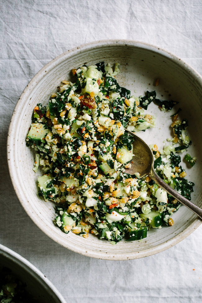 Kale Cauliflower Tabbouleh