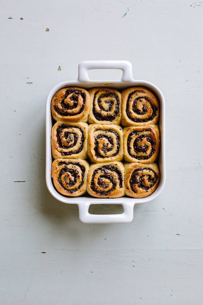 Chocolate Fig Swirl Rolls