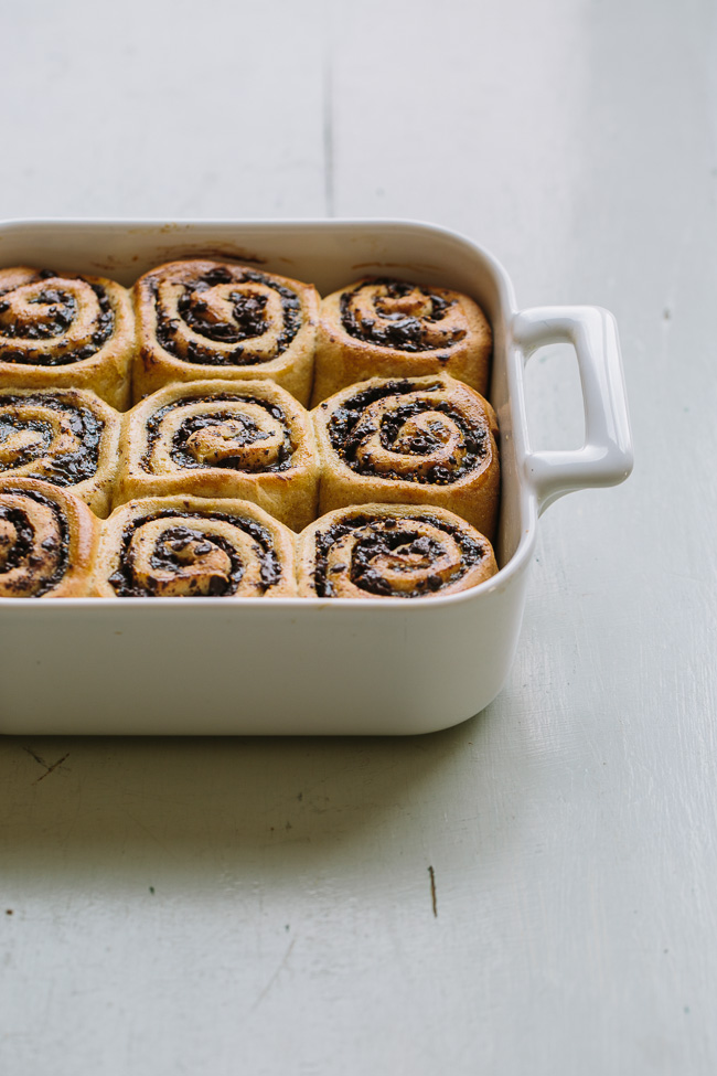 Chocolate Fig Swirl Rolls