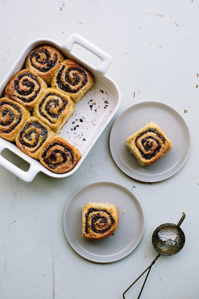 Chocolate Fig Swirl Rolls