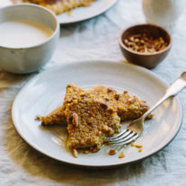 Griddled Pumpkin Steel Cut Oatcakes