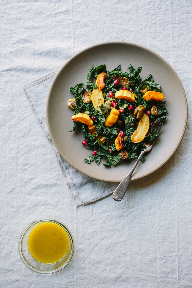 Roasted Harvest Salad + Champagne Vinaigrette