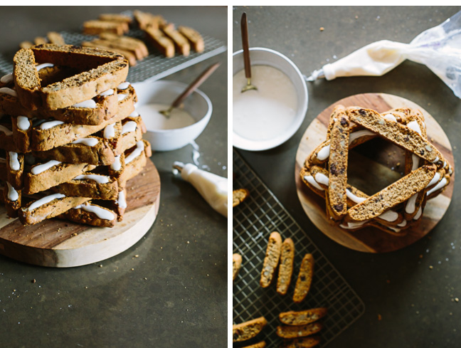 Espresso Chocolate Pecan Biscotti Tree