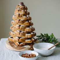 Espresso Chocolate Pecan Biscotti Tree