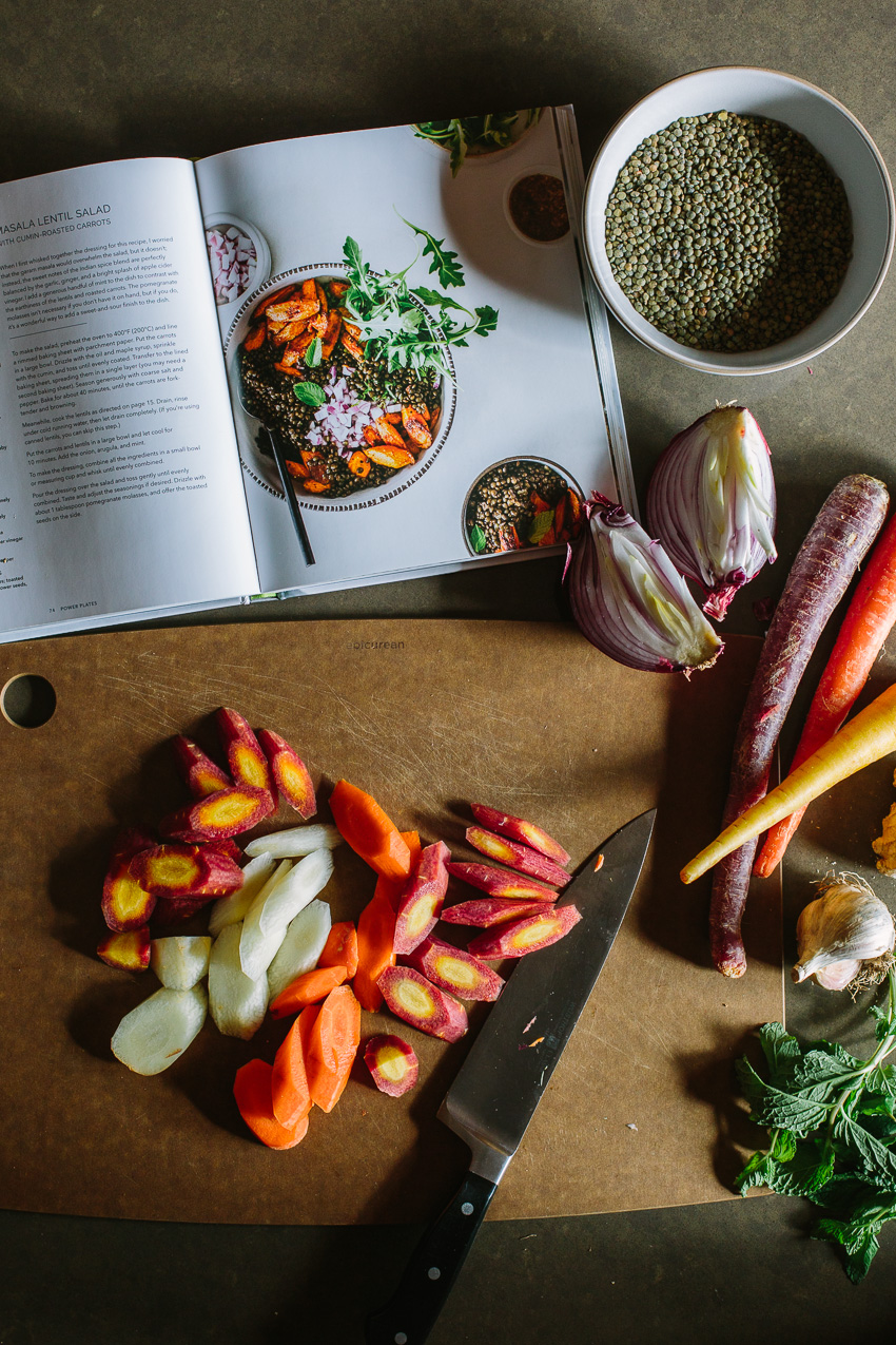 Masala Lentil Salad with Cumin-Roasted Carrots